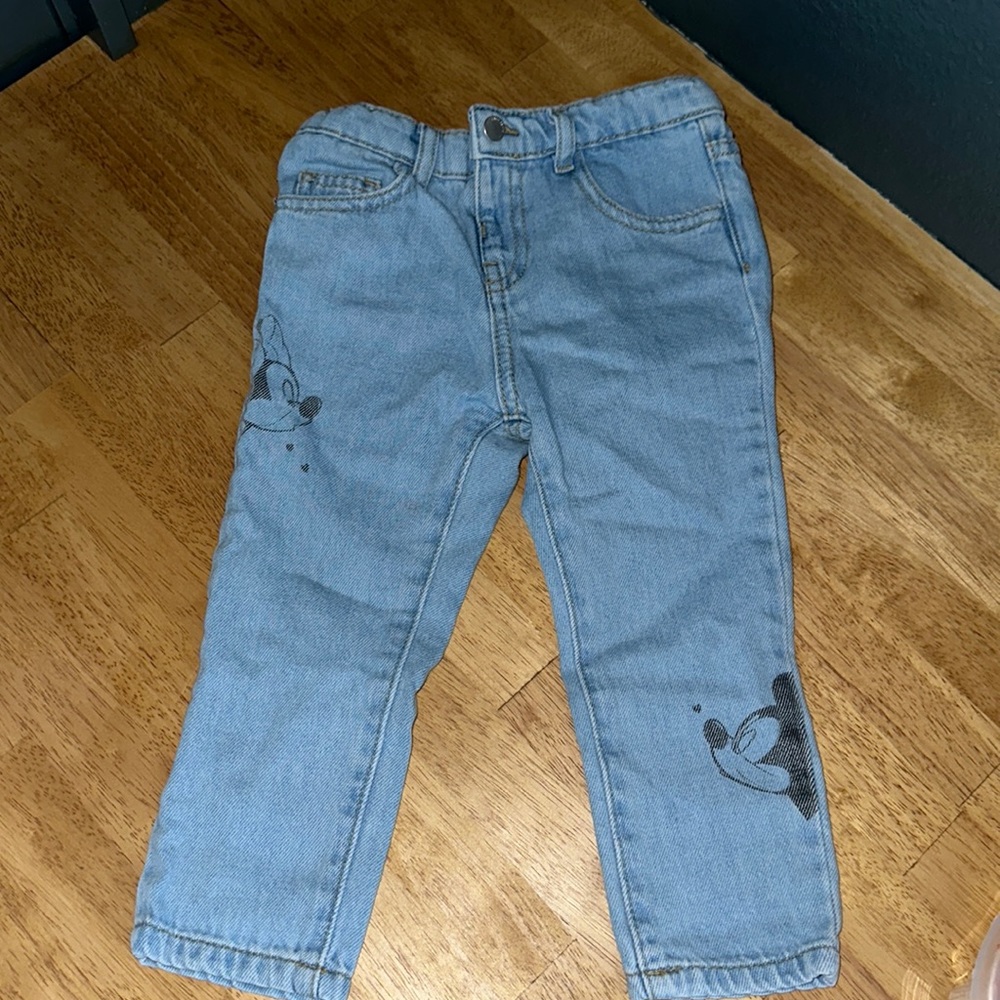 Toddler Zara Mickey/Minnie Jeans